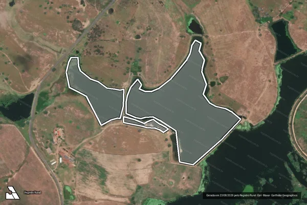Imagem de satélite — Embargo IBAMA — Infração de Licenciamento(Não Classificada-Móvel) — Cedro de São João/SE