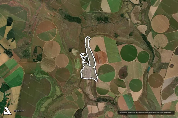 Imagem de satélite de Infração da Flora em Uberaba - MG