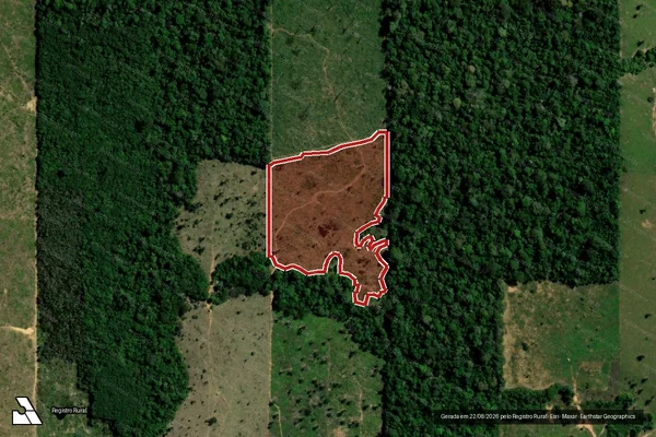 Imagem de satélite de Infração Ambiental em Vale do Anari - RO