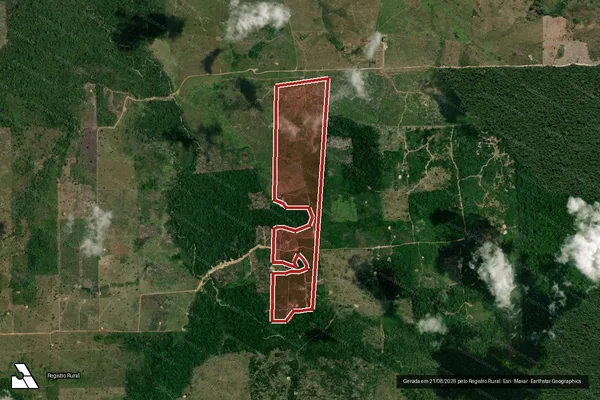 Imagem de satélite de Infração da Flora em São Félix do Xingu - PA