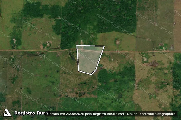 Imagem de satélite de Desmatamento em Rorainópolis - RR