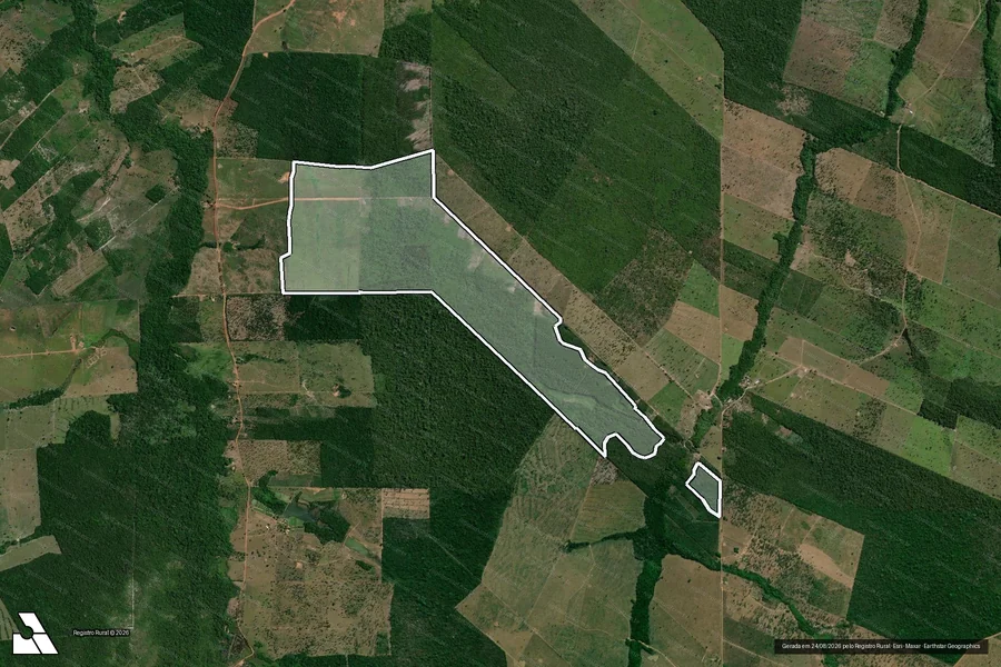 Imagem aérea do item A