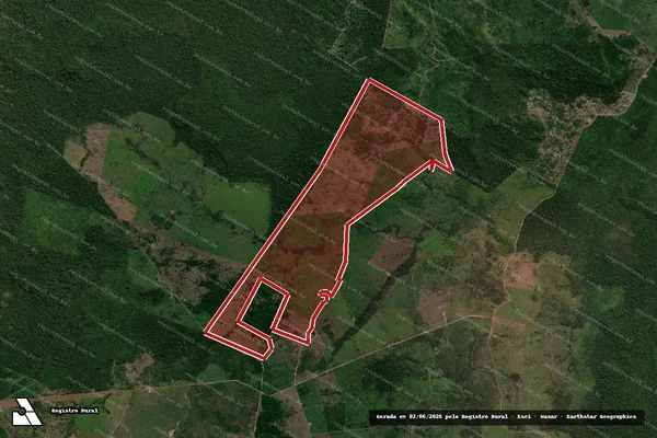 Imagem de satélite de Infração da Flora em São Félix do Xingu - PA