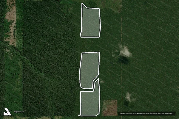 Imagem de satélite de Infração Ambiental em Candeias do Jamari - RO