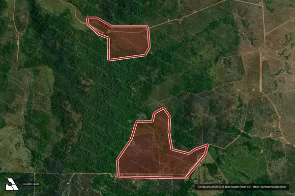 Imagem de satélite de Infração da Flora em São Félix do Xingu - PA
