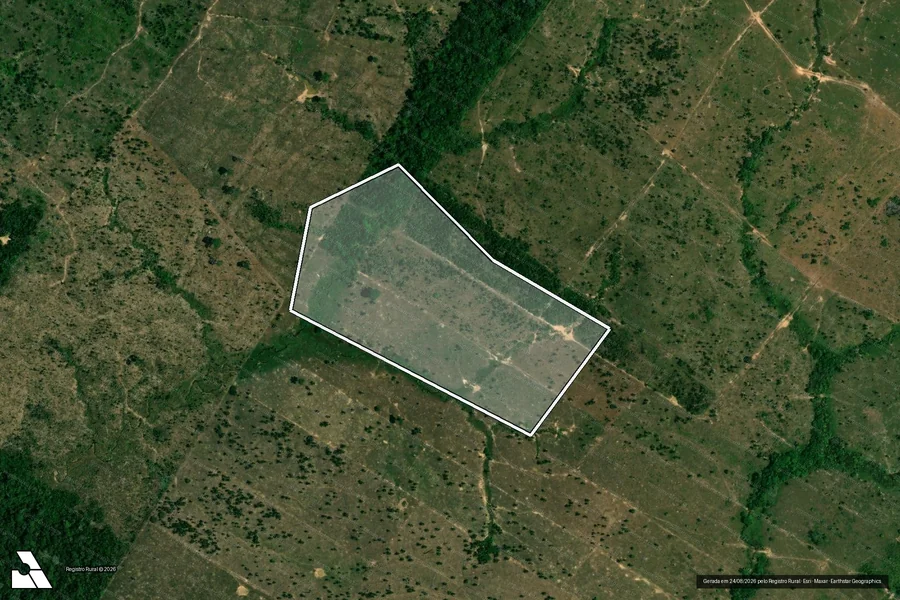 Imagem aérea do item A