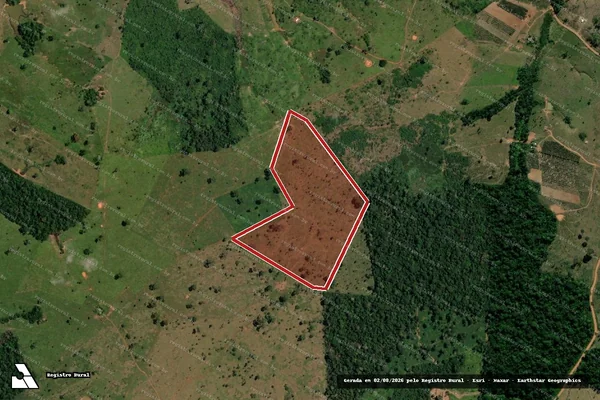 Imagem de satélite de Infração da Flora em Capixaba - AC