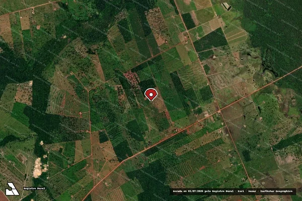 Imagem de satélite — Embargo Ambiental - Pontes e Lacerda/MT