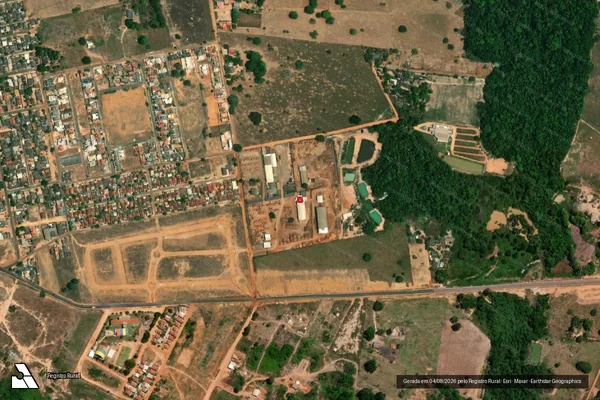 Imagem de satélite de Infração da Flora em Juara - MT