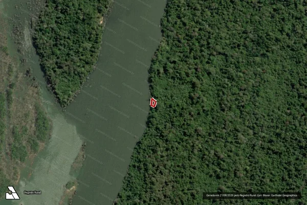 Imagem de satélite de Infração Ambiental em Altamira - PA