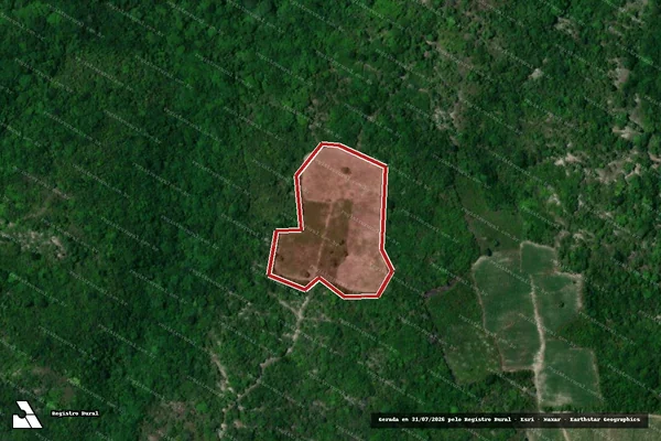 Imagem de satélite de Infração Ambiental em Baía da Traição - PB
