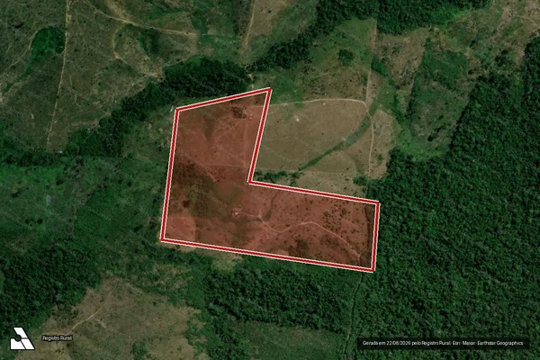 Imagem de satélite de Infração da Flora em Pacajá - PA