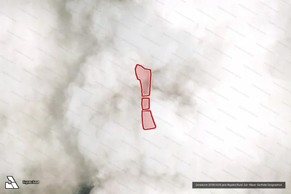 Imagem de satélite — Embargo IBAMA — Infração Ambiental - Nossa Senhora do Socorro/SE