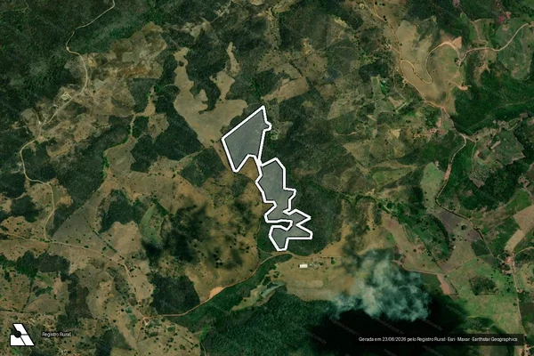 Imagem de satélite de Infração da Flora em Areia - PB