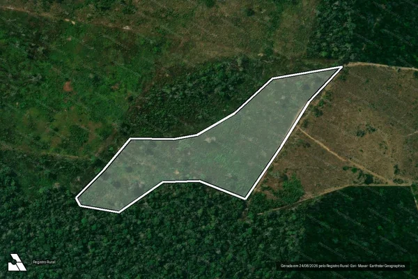 Imagem de satélite de Infração Ambiental em Lábrea - AM