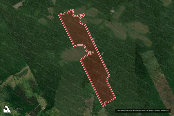 Imagem de satélite de Infração Ambiental em Apuí - AM