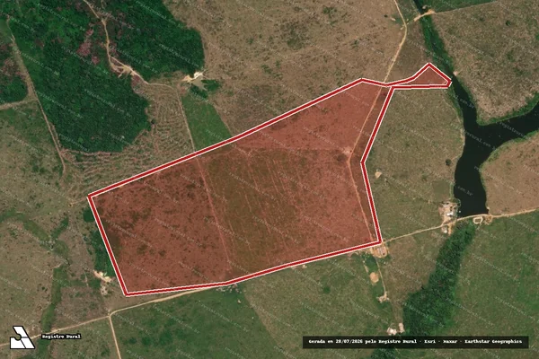 Imagem de satélite de Infração Ambiental em Itaituba - PA