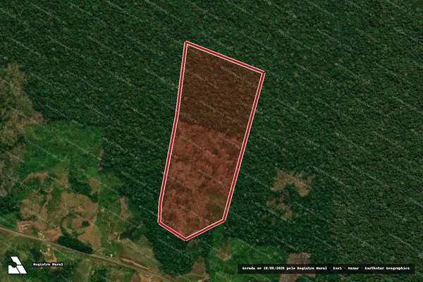 Imagem de satélite — Embargo IBAMA — Infração da Flora — Tarauacá/AC