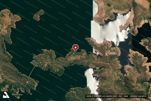 Imagem de satélite — Embargo IBAMA — Infração Ambiental - Catalão/GO