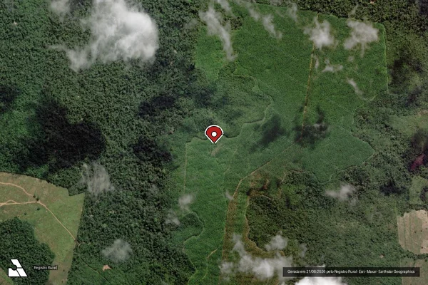 Imagem de satélite — Embargo IBAMA — Infração Ambiental - Ulianópolis/PA