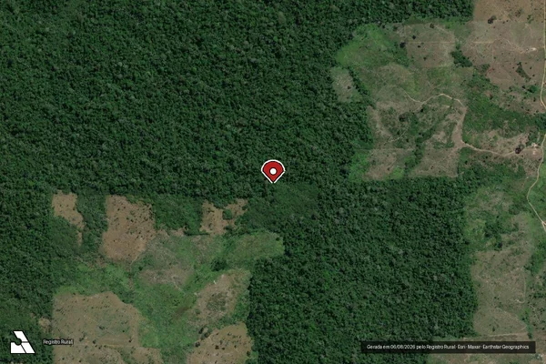 Imagem de satélite — Embargo IBAMA — Infração da Flora - Pacajá/PA