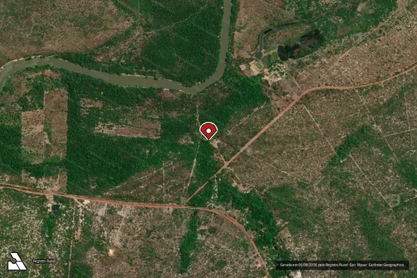 Imagem de satélite — Embargo IBAMA — Infração referente a Qualidade Ambiental — Codó/MA