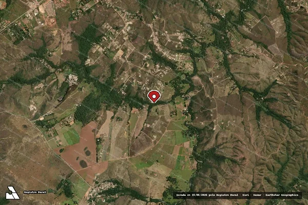 Imagem de satélite de Infração da Fauna em Brasília - DF (marcador da localização)
