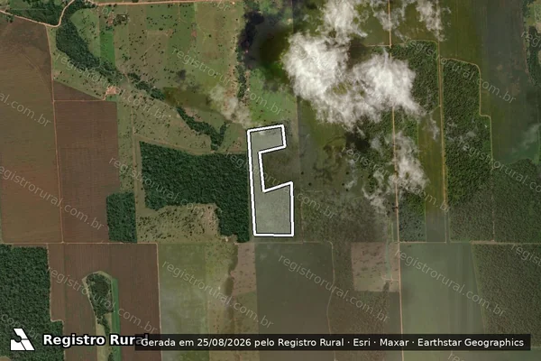 Imagem de satélite de Infração da Flora em Cabixi - RO