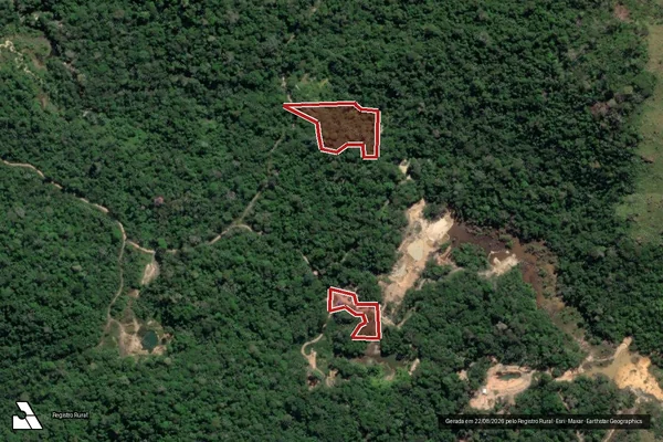 Imagem de satélite de Infração Ambiental em Itaituba - PA