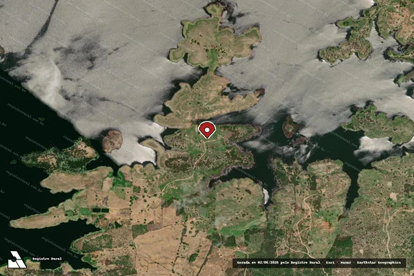 Imagem de satélite — Embargo IBAMA — Infração Ambiental — Coremas/PB