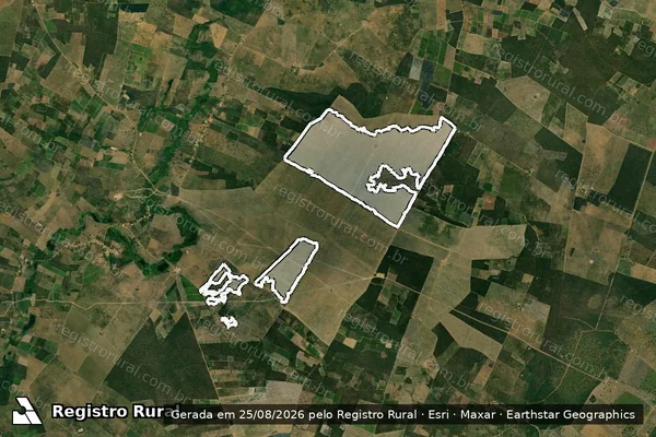 Imagem de satélite de Infração da Flora em São Domingos do Maranhão - MA