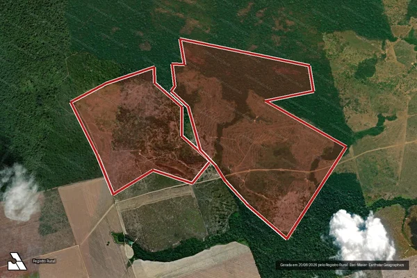 Imagem de satélite de Infração da Flora em Altamira - PA