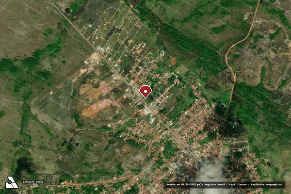 Imagem de satélite de Infração de Licenciamento(Não Classificada-Móvel) em Governador Nunes Freire - MA (marcador da localização)
