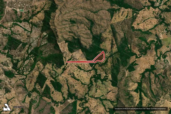 Imagem de satélite de Infração Ambiental em Itapuranga - GO