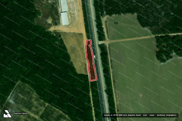 Imagem de satélite de Infração Ambiental em Alhandra - PB