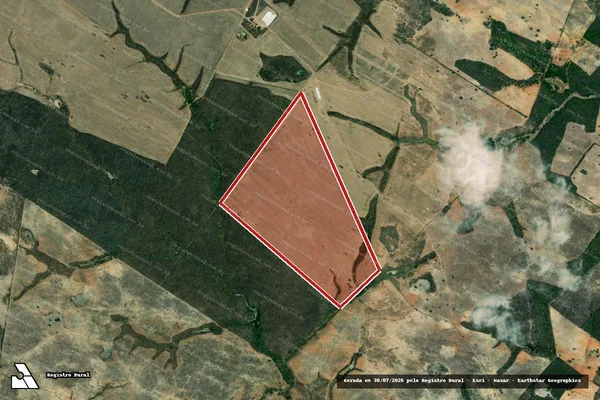 Imagem de satélite de Infração da Flora em Coronel João Sá - BA