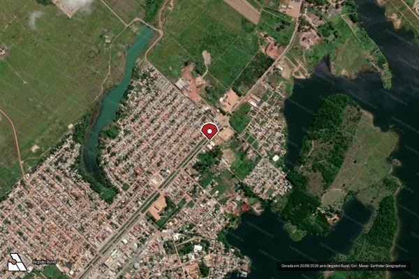 Imagem de satélite — Embargo IBAMA — Infração da Flora - Breu Branco/PA
