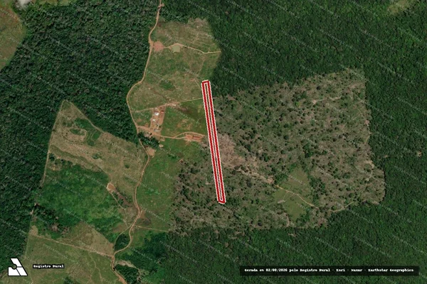 Imagem de satélite de Infração Ambiental em Cantá - RR