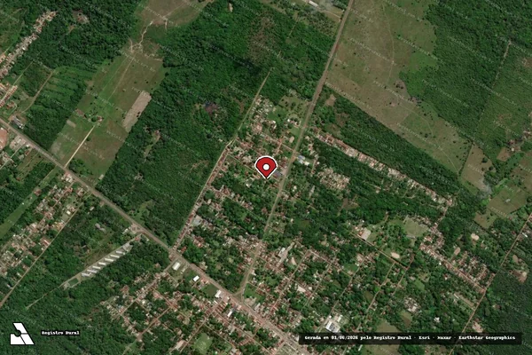 Imagem de satélite — Embargo IBAMA — Infração da Flora — Santa Bárbara do Pará/PA
