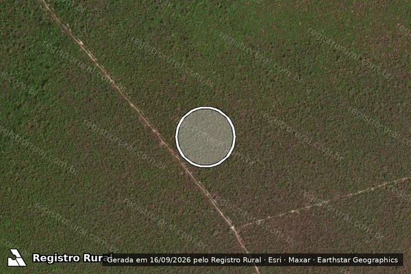 Imagem de satélite — Embargo IBAMA — Infração Ambiental - Santa Rita de Cássia/BA