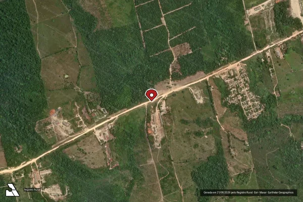 Imagem de satélite — Embargo IBAMA — Infração de Administração Ambiental(Não Classificada-Móvel) - Belém/PA