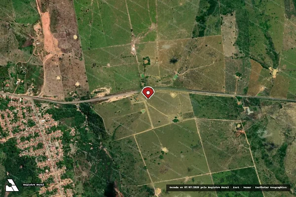 Imagem de satélite — Embargo IBAMA — Desmatamento - Buriticupu/MA