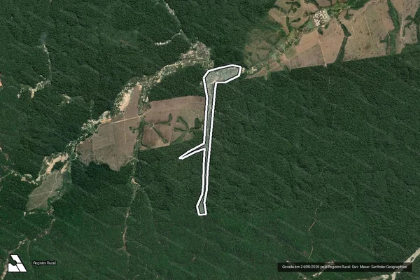 Imagem de satélite de Infração da Flora em Itaituba - PA