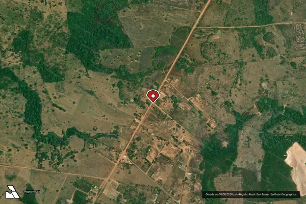 Imagem de satélite — Embargo IBAMA — Infração da Flora - Tucuruí/PA