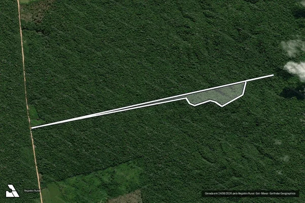 Imagem de satélite de Infração da Flora em Apuí - AM