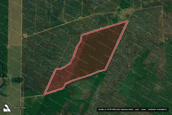 Imagem de satélite de Infração Ambiental em Lábrea - AM