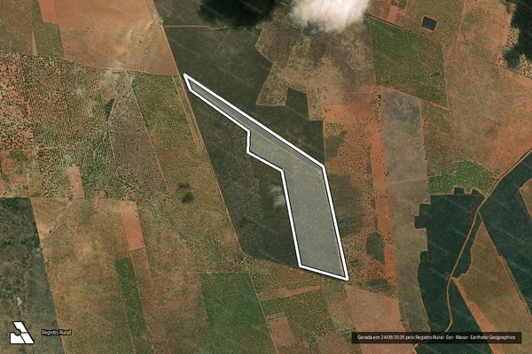 Imagem de satélite — Embargo IBAMA — Desmatamento — Severiano Melo/RN