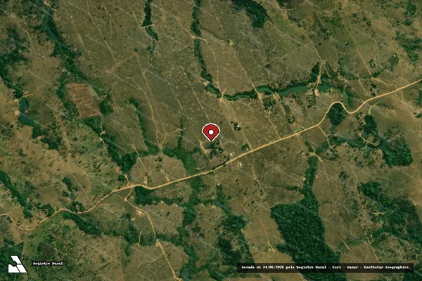 Imagem de satélite — Embargo IBAMA — Infração da Flora - Buritis/RO
