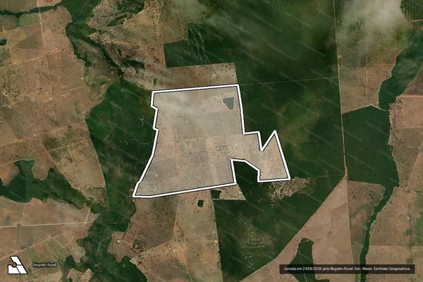 Imagem de satélite de Infração de Licenciamento(Não Classificada-Móvel) em Araguaiana - MT