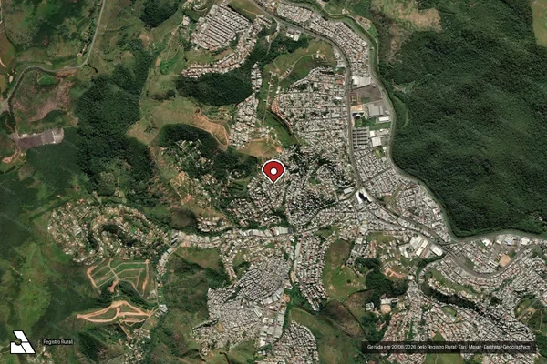 Imagem de satélite de Infração da Fauna em Juiz de Fora - MG (marcador da localização)